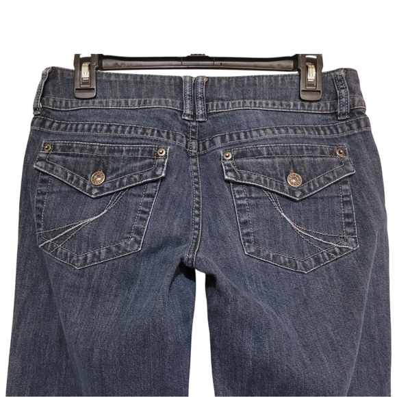 Elle Dark Wash Low Rise Bootcut Jeans 30W Womens Size 6R Excellent Condition! - Picture 4 of 5